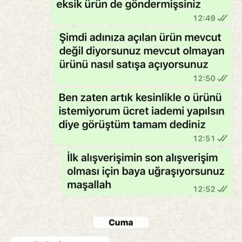 Eksik Ve Yanlış Ürün Gönderimi, Yetersiz Müşteri Hizmeti