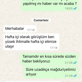 Söz Verilen Teslimat Yapılmadı Mağdur Edildik