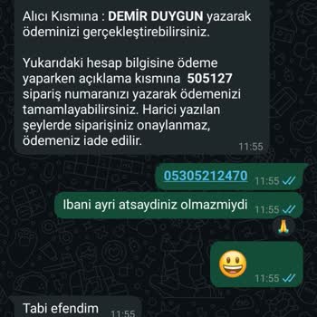 Sipariş Verilen Parça Gönderilmedi, İletişim Engellendi