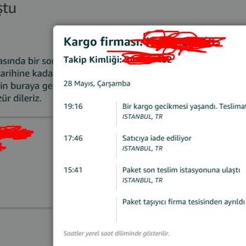 Siparişlerin Bilgi Verilmeden İptali Ve Müşteri Hizmetlerinde Kötü Davranış