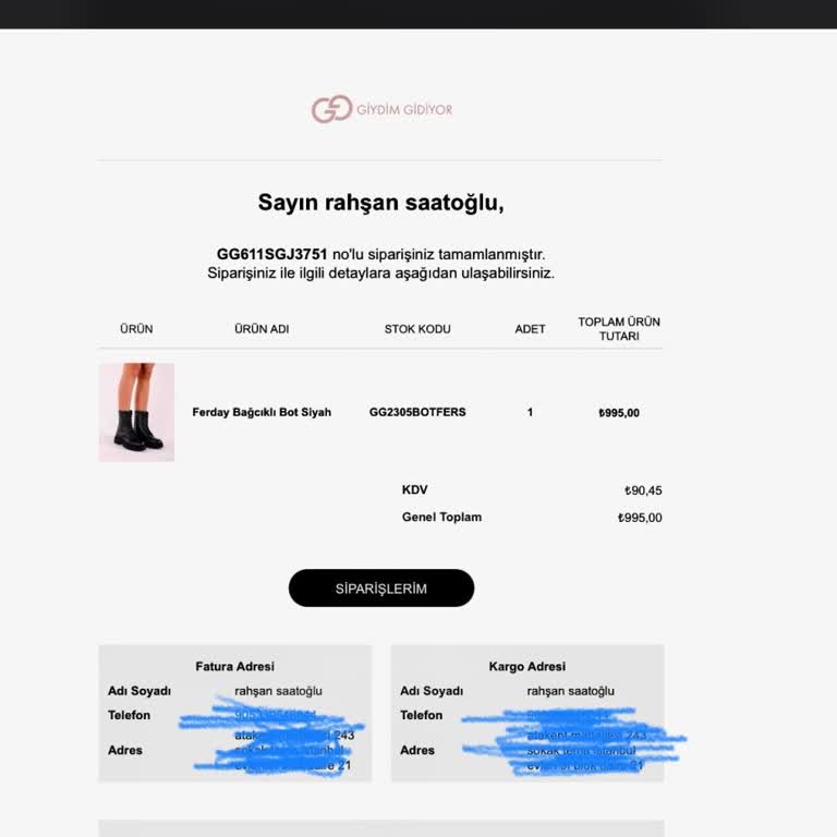 Sipariş Edilen Ayakkabının Stokta Olmaması Ve Para İadesi Sorunu