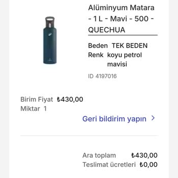 Decathlon Siparişim Yine Teslim Edilmedi
