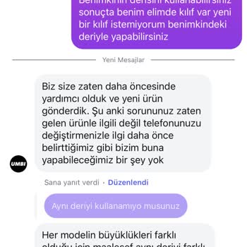 Telefon Kılıfı Değişim Talebim Reddedildi Mağdur Oldum