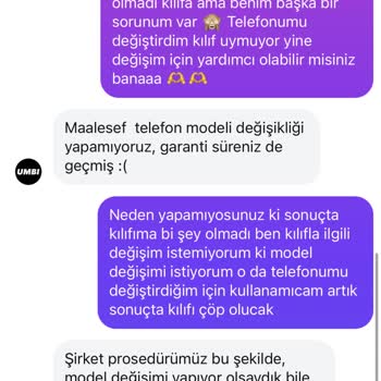 Telefon Kılıfı Değişim Talebim Reddedildi Mağdur Oldum