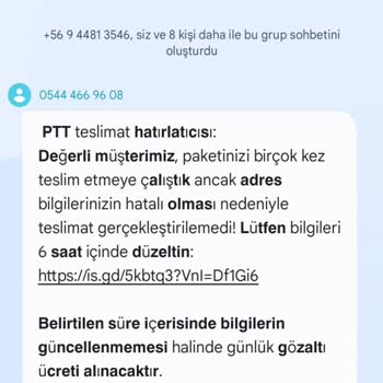PTT Adına Gelen Şüpheli Mesajlar Hakkında Uyarı