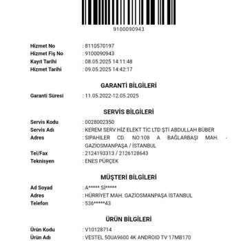 Yetkili Servis Sonrası Televizyonum Tamamen Kırık Halde İade Edildi, Mağdur Edildim