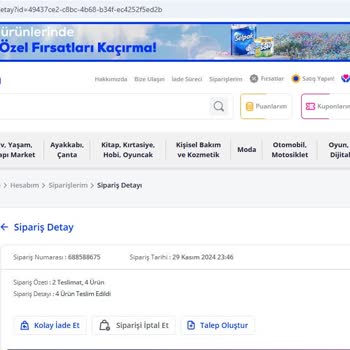 Pazarama Tatil Hediye Kodu Kampanyasında SMS Gönderilmemesi Ve Süre Aşımı