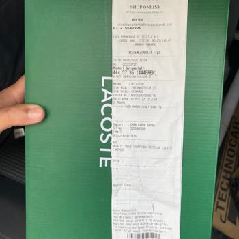 Lacoste Ayakkabıda Kısa Sürede İç Astar Delinmesi Ve Olumsuz İnceleme Sonucu