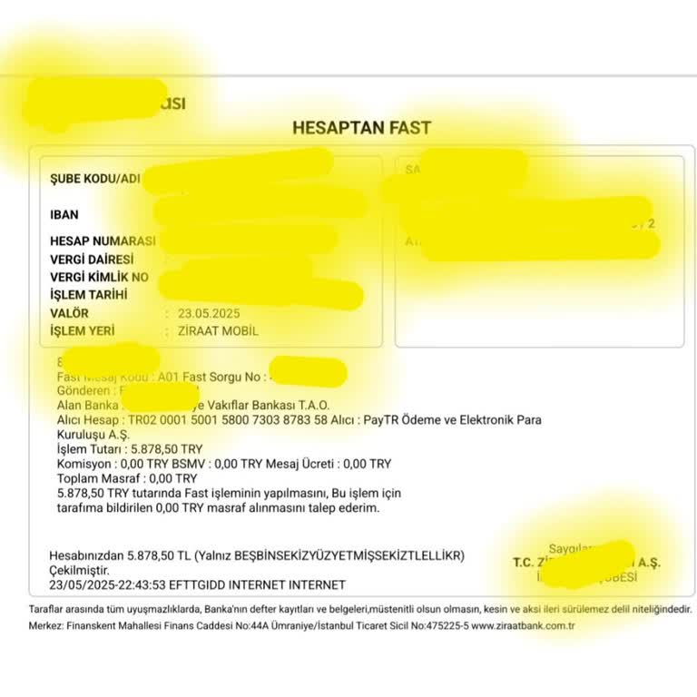 IBAN Üzerinden Yapılan Araç Kiralama İşleminde Yaşanan Sorun Ve Paytr'ın Yaklaşımı