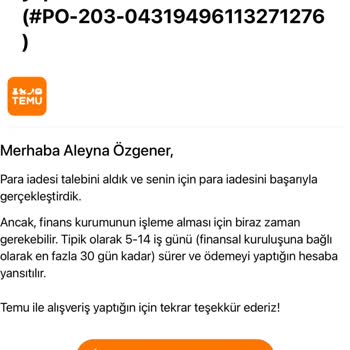 İptal Edilen Siparişin İadesi Yapılmıyor, Müşteri Oyalaması Yaşadım