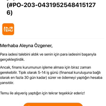 İptal Edilen Siparişin İadesi Yapılmıyor, Müşteri Oyalaması Yaşadım