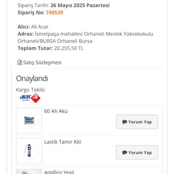 Sipariş Sonrası Destek Ve İletişim Eksikliği