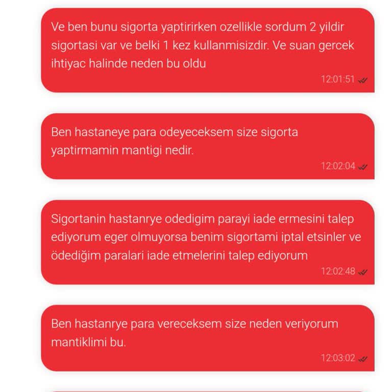 Aksigorta Çocuğumun Ateşini Karşılamadı Param Boşa Gitti