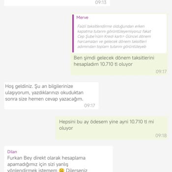 Kredi Kartı Taksit Ödememde Yanlış İşlem Yapıldı