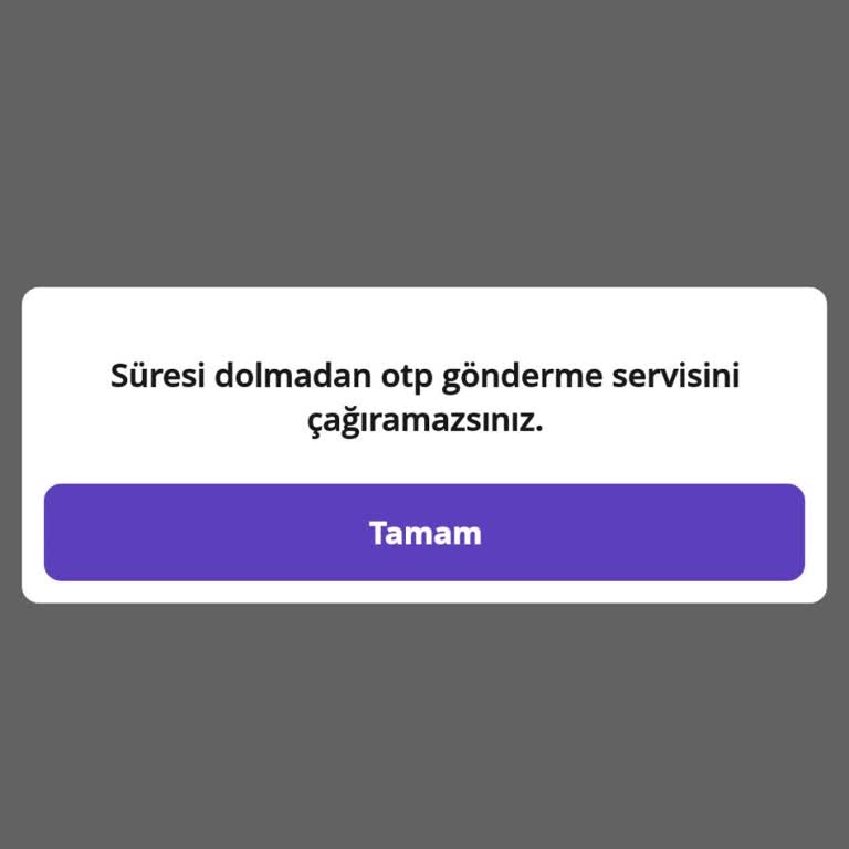 Getir Masterpass Hesabı İlişkilendirme Sorunu Ve OTP Uyarısı
