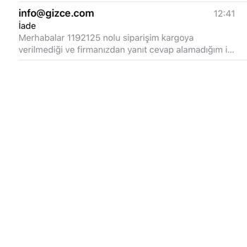 Sipariş İptali Sonrası Para İadesi Gecikti