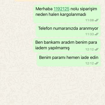 Sipariş İptali Sonrası Para İadesi Gecikti