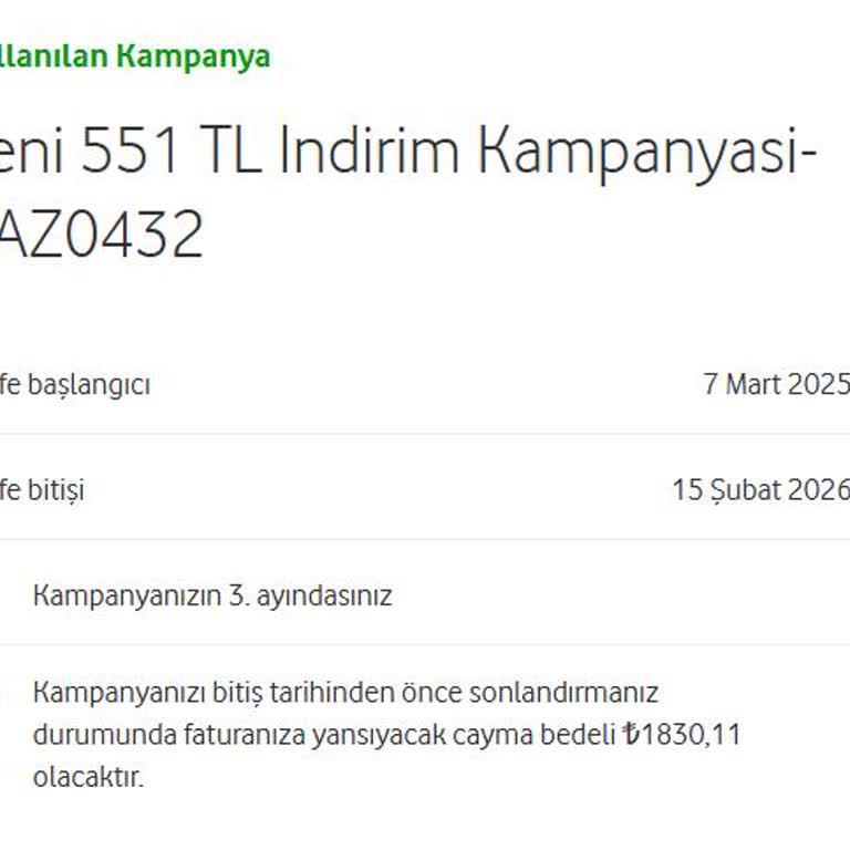 Vodafone Bayisi Yanıltıcı Bilgilendirme Ve Yüksek Fatura Mağduriyeti