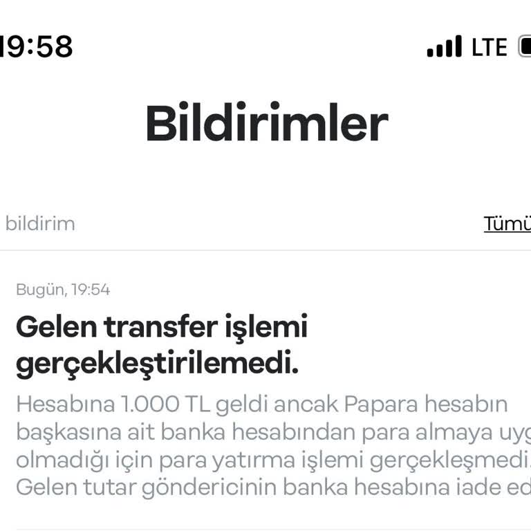 Papara İade Edilmeyen Para İçin Hızlı Çözüm Bekliyorum