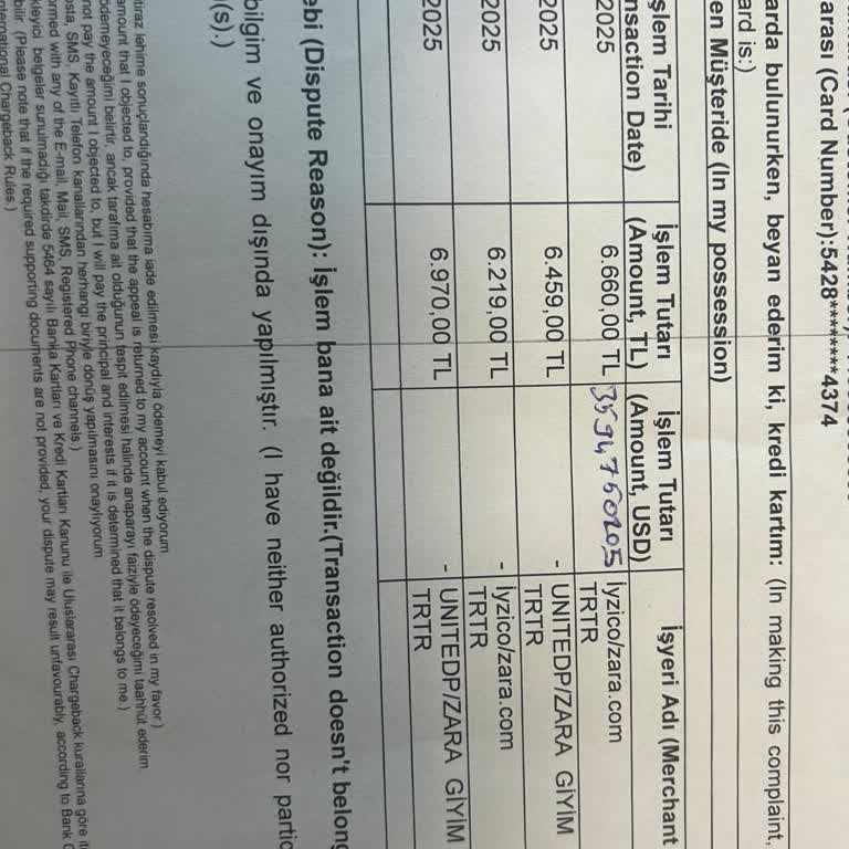 Bilgim Dışında Kartımdan Alışveriş Yapıldı!