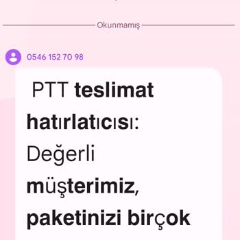 Kişisel Verilerimin İzinsiz Kullanımı Ve Sahte PTT Mesajı Mağduriyeti