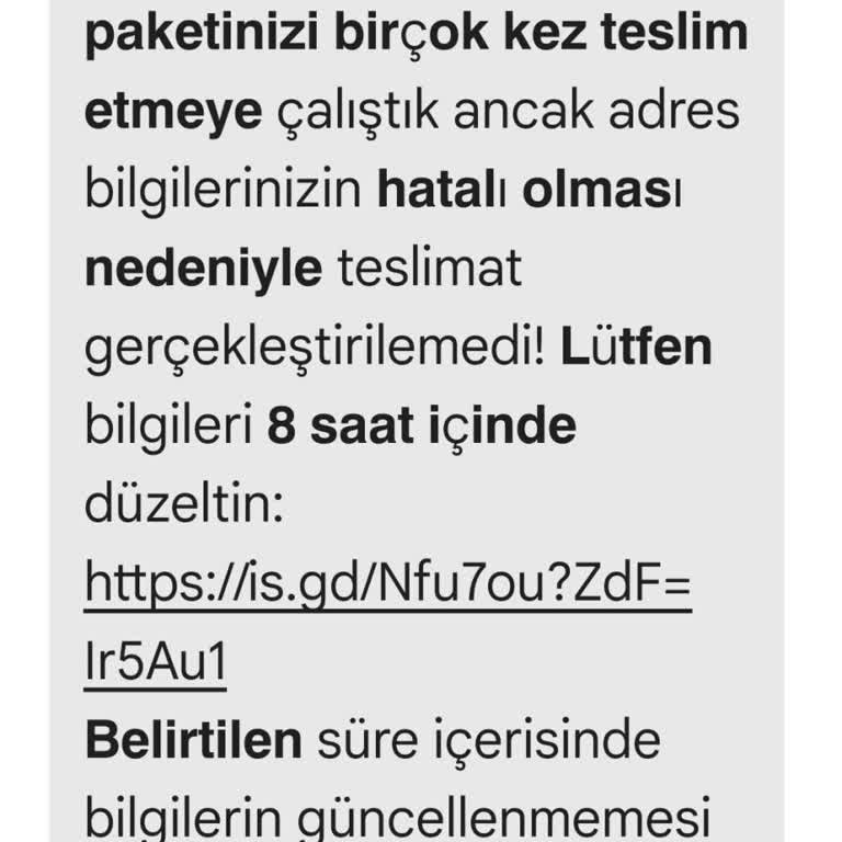 Kişisel Verilerimin İzinsiz Kullanımı Ve Sahte PTT Mesajıyla Tehdit Edilmem Hakkında Şikayet