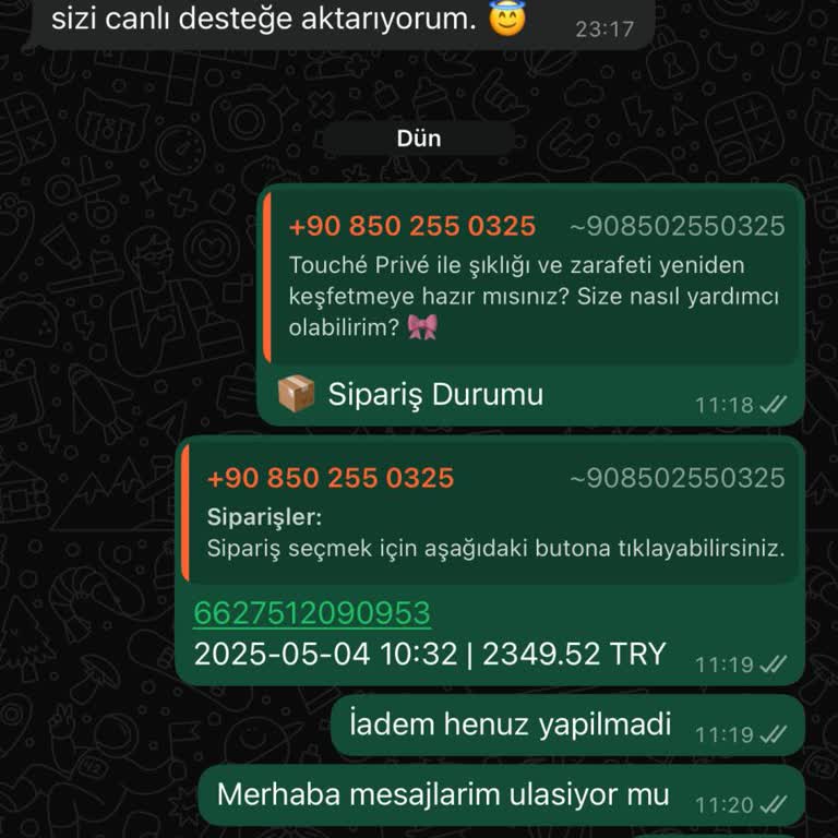 Touche'den Alışverişte İade Ve Müşteri Hizmetleri Sorunu