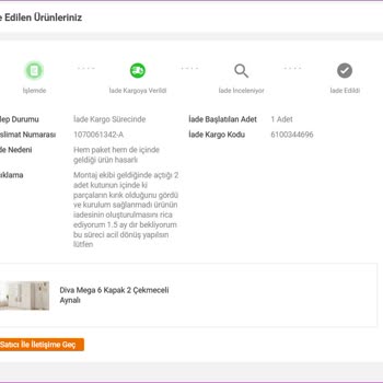 Hasarlı Gardırop, Eksik Hizmet Ve Çözülmeyen Sorun!
