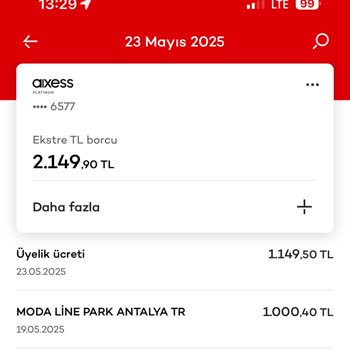 Kredi Kartı Aidatının Sadece Yarısı İade Edildi