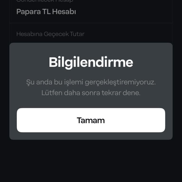 Papara Yatırım Hesabımdaki Parayı Çekemiyorum: İşlem Hatası Sorunu