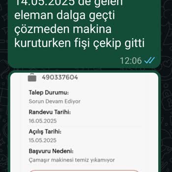 Çamaşır Makinesi Sorunlarıma Çözüm Bulunmuyor, Mağduriyetim Giderilmiyor