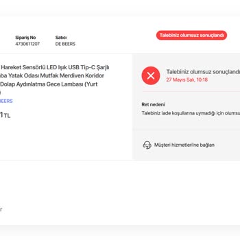 Siparişimde Eksik Ürün Gönderildi Müşteri Hizmetleri Çözüm Sunmuyor