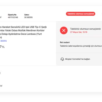 Siparişimde Eksik Ürün Gönderildi Müşteri Hizmetleri Çözüm Sunmuyor