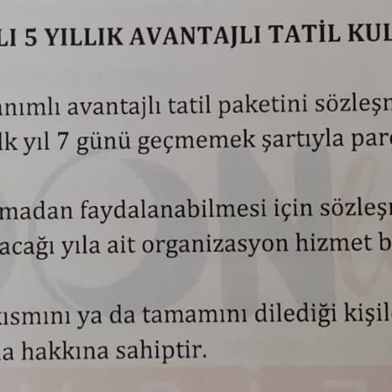 Ödediğim Tatil Paketinden Organizasyon Bedeli Nedeniyle Faydalanamıyorum