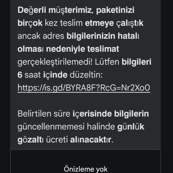 Yurtdışı Numaradan Gelen Şüpheli PTT Mesajı Hakkında