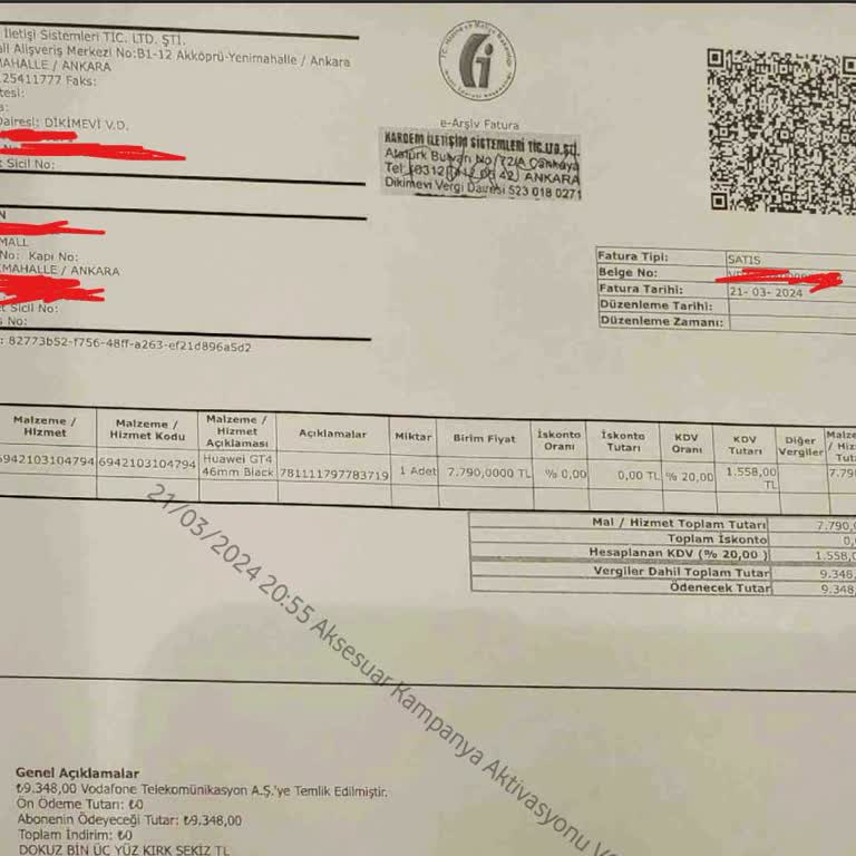 Yanlış Fatura Ve Ek Ücret Nedeniyle Garanti Sorunu Yaşadım