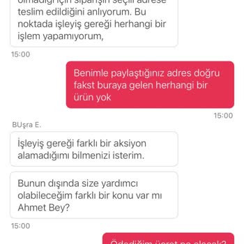 Teslim Edilmeyen Siparişe, Otomatik Mesajla Geçiştirildim!