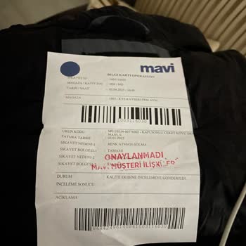 Mavi Ceket İlk Yıkamada Soldu, Mağaza Çözüm Sunmadı