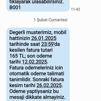 Fatura Farkı Ve Yetersiz Bilgilendirme Sorunu