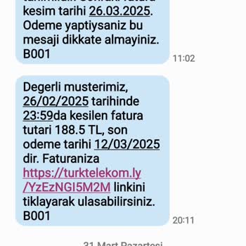 Fatura Farkı Ve Yetersiz Bilgilendirme Sorunu