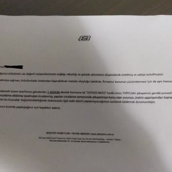 Skechers Ayakkabıda Kısa Sürede Kumaş Yırtılması Ve Kullanıcı Hatası Gerekçesiyle Ret