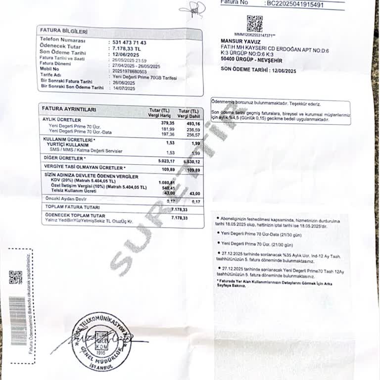 Cayma Bedeli Faturasıyla Karşılaştım Şaşkınım