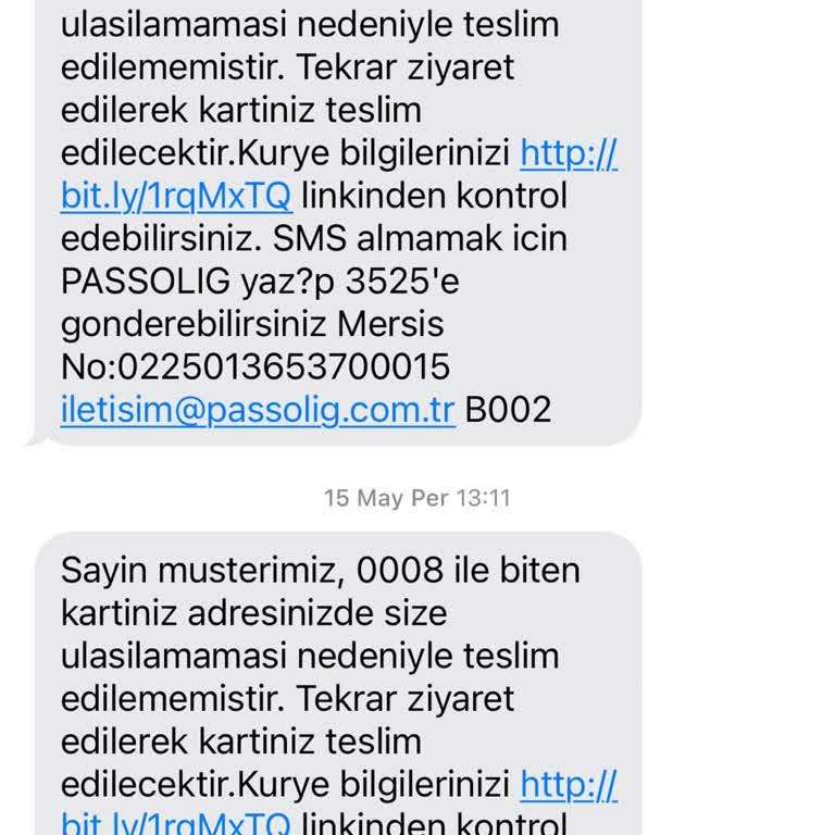 Passolig Kartım Teslim Edilmedi, Adresimde Olduğum Halde Teslimat Başarısız Mesajı Aldım