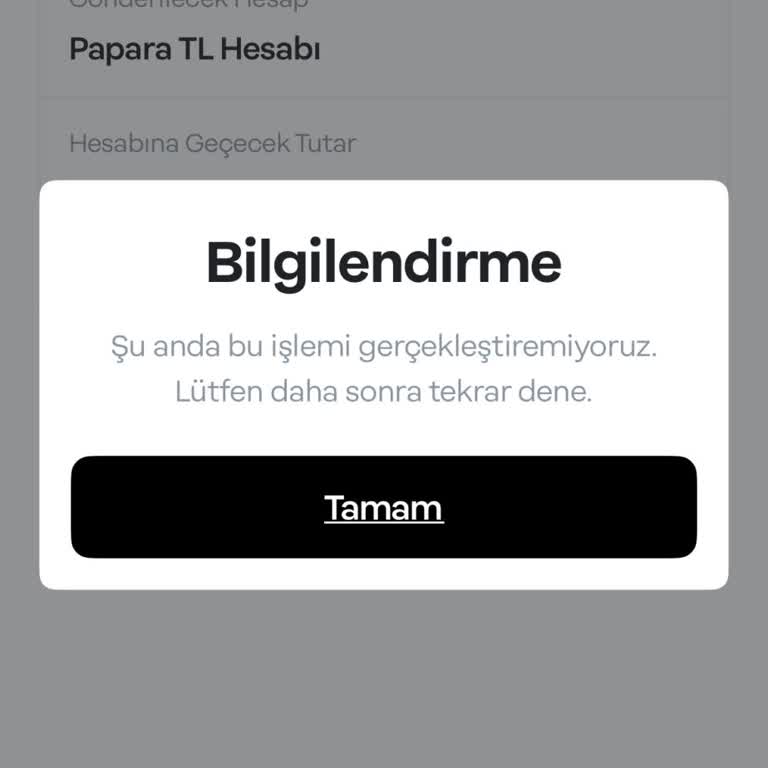 Papara Yatırım Hesabımdaki Parayı Aktaramıyorum, Acil Çözüm Bekliyorum