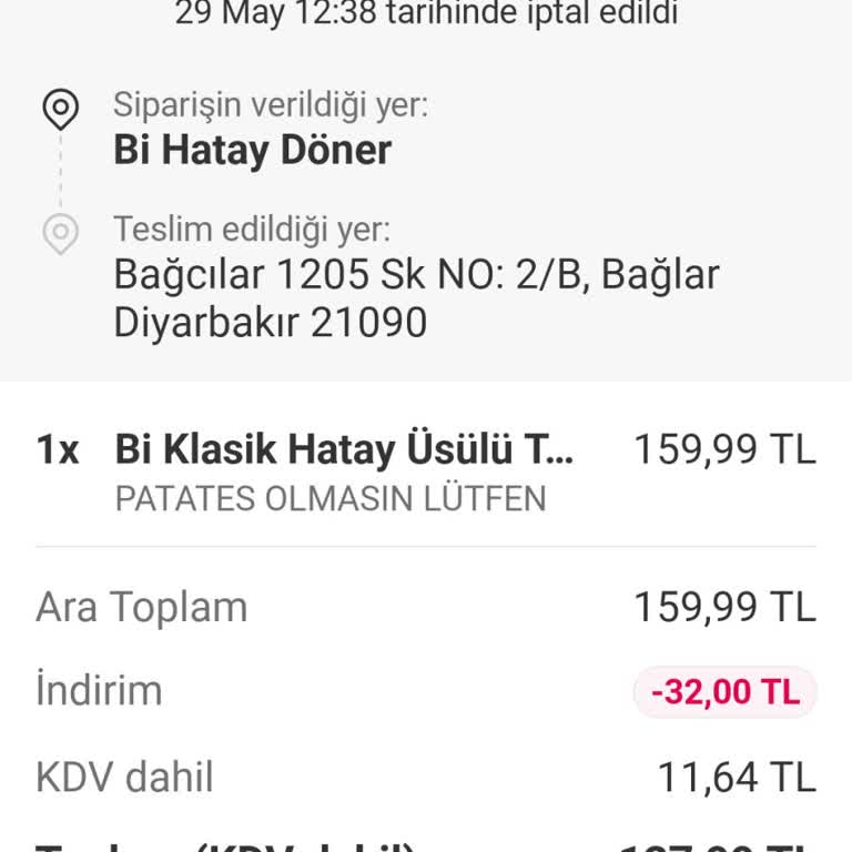 Sipariş İptali Sonrası Para İadesi Sorunu
