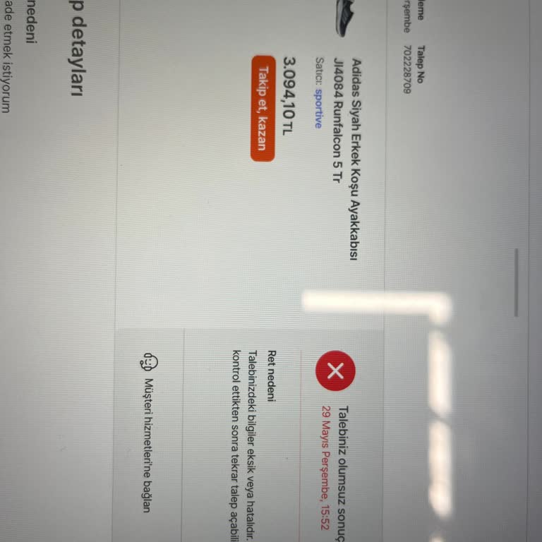 Yeni Alınan Koşu Ayakkabısı İki Giyişte Yırtıldı İade Reddedildi