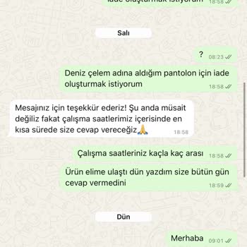 İade Talebine Cevap Alınamaması Ve Müşteri Hizmetlerinde Sorun
