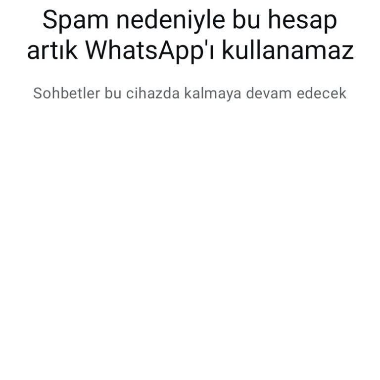 Haksız Engelleme Sonrası WhatsApp Hesabımın Geri Açılmasını Talep Ediyorum