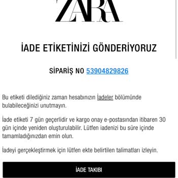Zara İade Ücretim İki Aydır Yatırılmadı Müşteri Hizmetleri Çözüm Sunmuyor