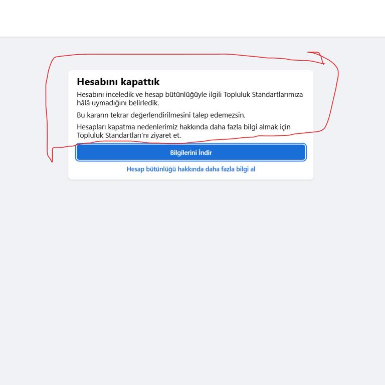 Facebook Hesabım Haksız Yere Kalıcı Olarak Kapatıldı, Yardım Bekliyorum